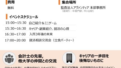 [開催済み] 2024/09/07 就活相談会&懇親会